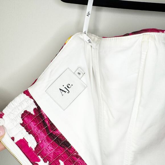 Aje Behold Floral Bubble Hem Maxi Gown US 2 - Picture 7 of 13